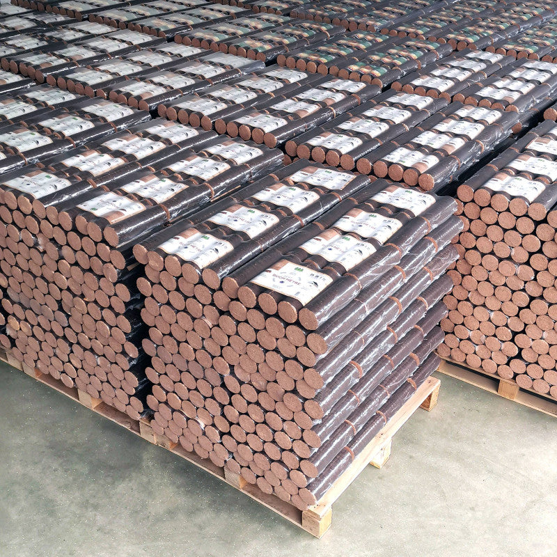 Bûches de bois densifié 100% hêtre — palette 1040kg, Cocoflamme