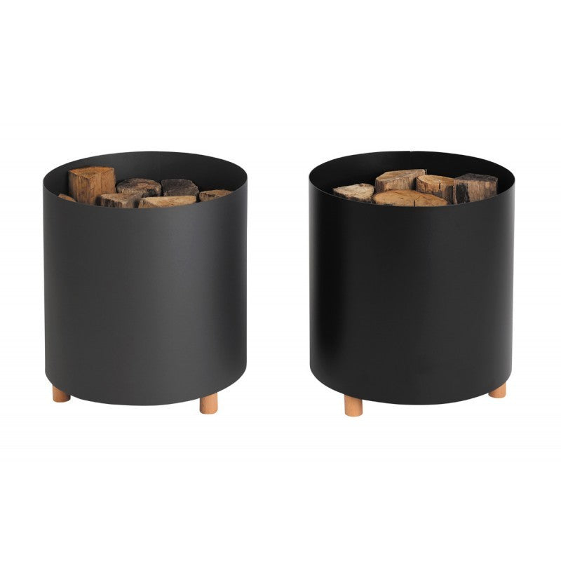 Rangement à bois ou granulés sur pieds — Cocoflamme