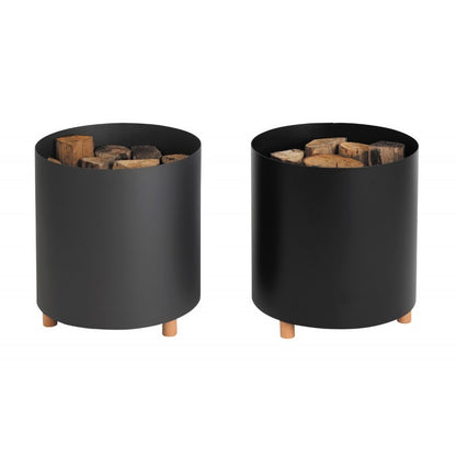 Rangement à bois ou granulés sur pieds — Cocoflamme