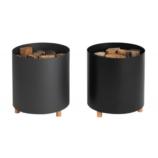 Rangement à bois ou granulés sur pieds — Cocoflamme