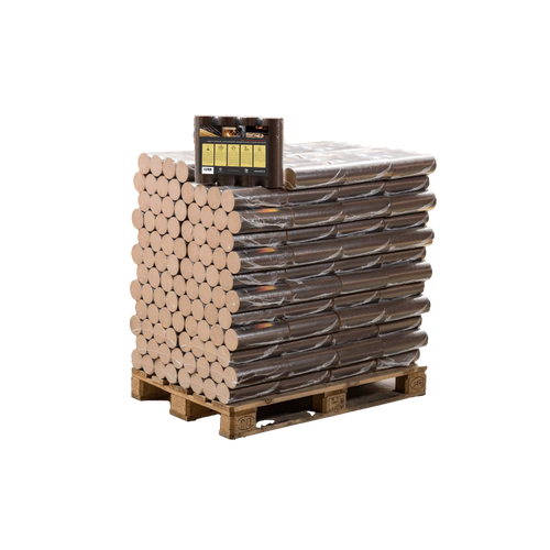 Briquettes de bois compressé 100% hêtre — 96 sacs de 10kg (960kg), Cocoflamme
