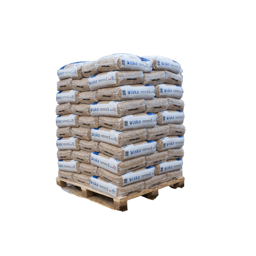 Granulés de bois — palette de 70 sacs 1050kg, ISKO