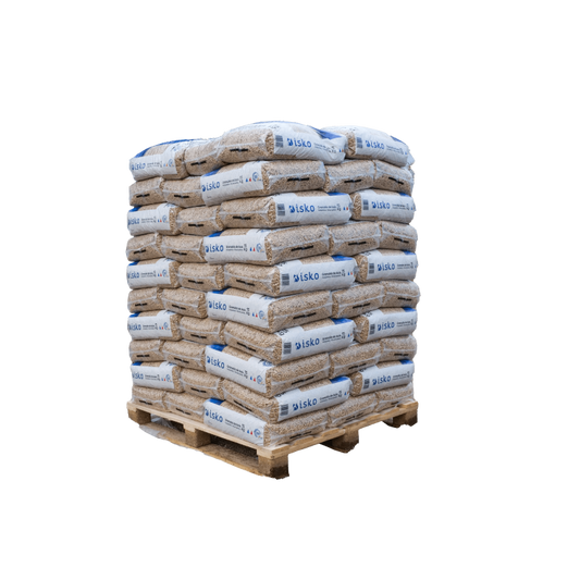 Granulés de bois haut de gamme — palette 70 sacs (1050kg), ISKO chez Cocoflamme
