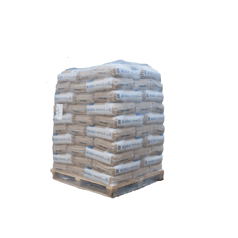 Granulés de bois — palette de 70 sacs 1050kg, ISKO