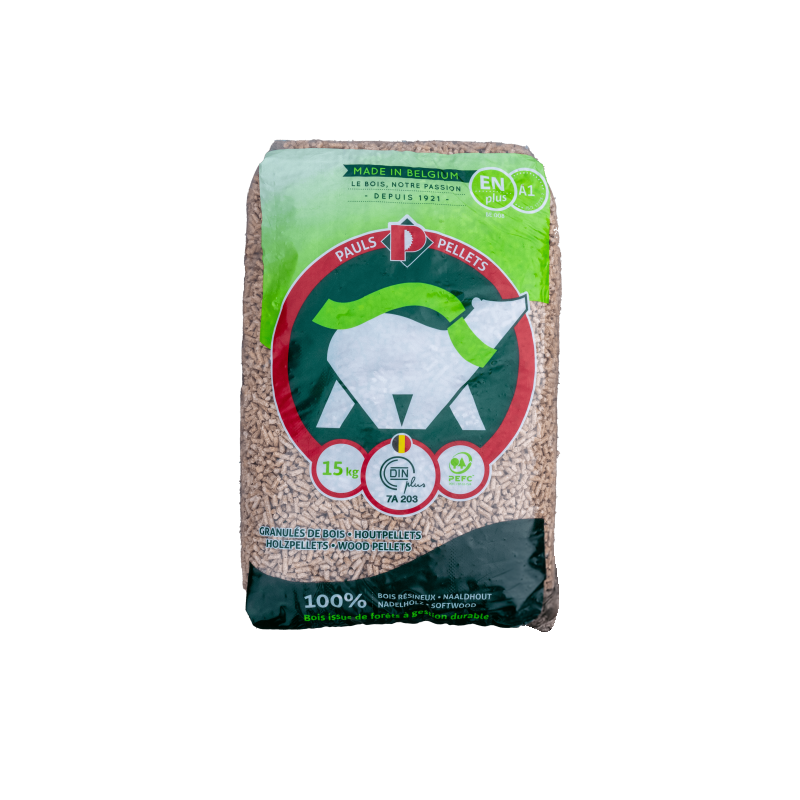 Granulés de bois PAULS Pellets — 70 sacs 1050kg, Cocoflamme
